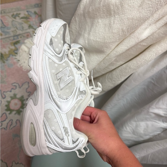 New Balance Polka Dot Tennis Shoes - Picture 4 of 5